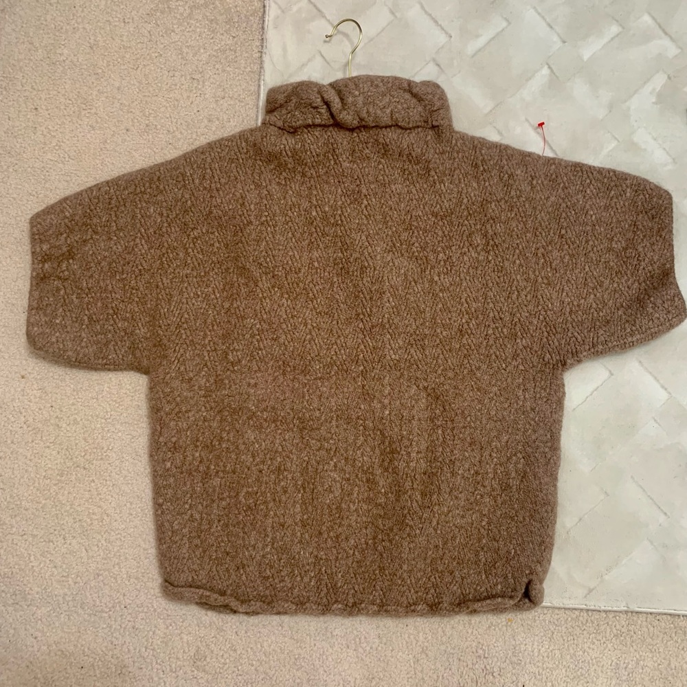 Wool Knit Chevron Pattern Top - image 1